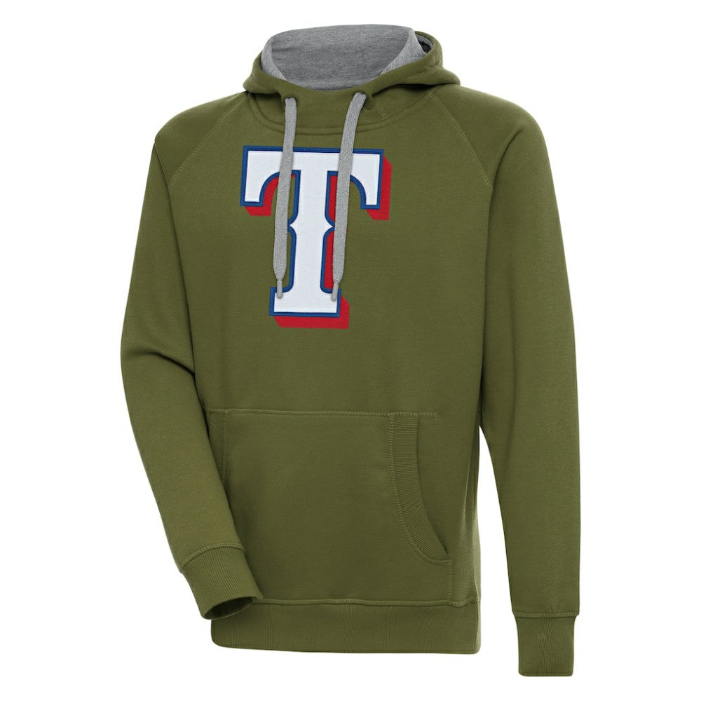 Texas Rangers Antigua Victory Pullover Hoodie | MLB New