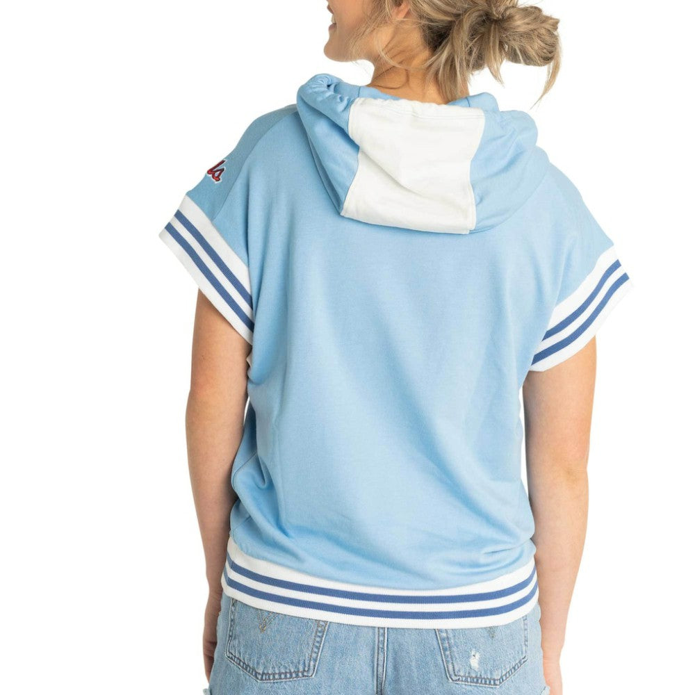 St. Louis Cardinals Lusso Women's Mabel Tri-Blend Short Sleeve Pullover Hoodie | MLB Online