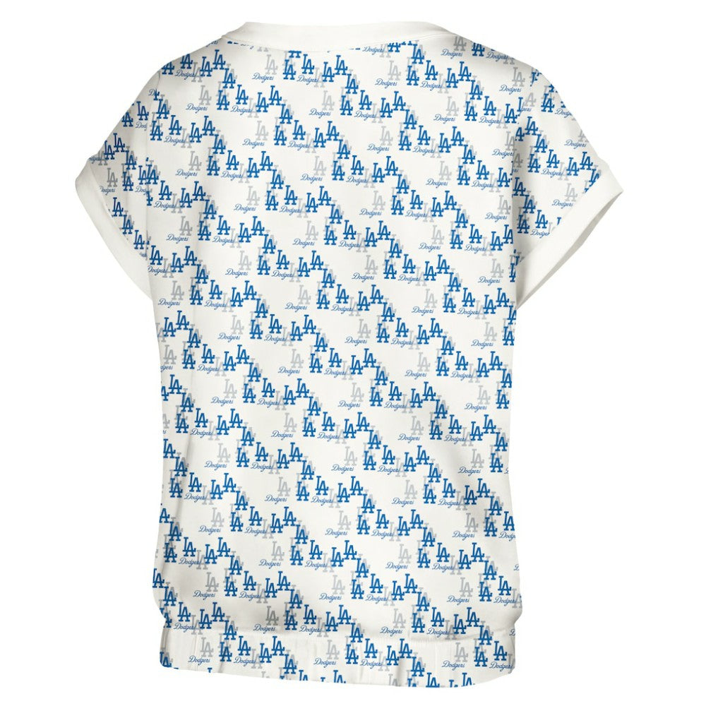 Los Angeles Dodgers Lusso Women's Madge Dolman Tri-Blend T-Shirt | MLB New