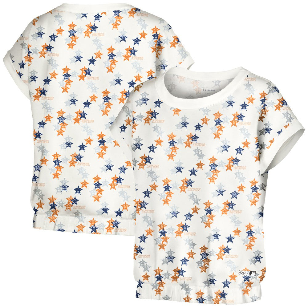 Houston Astros Lusso Women's Madge Dolman Tri-Blend T-Shirt | MLB Near me