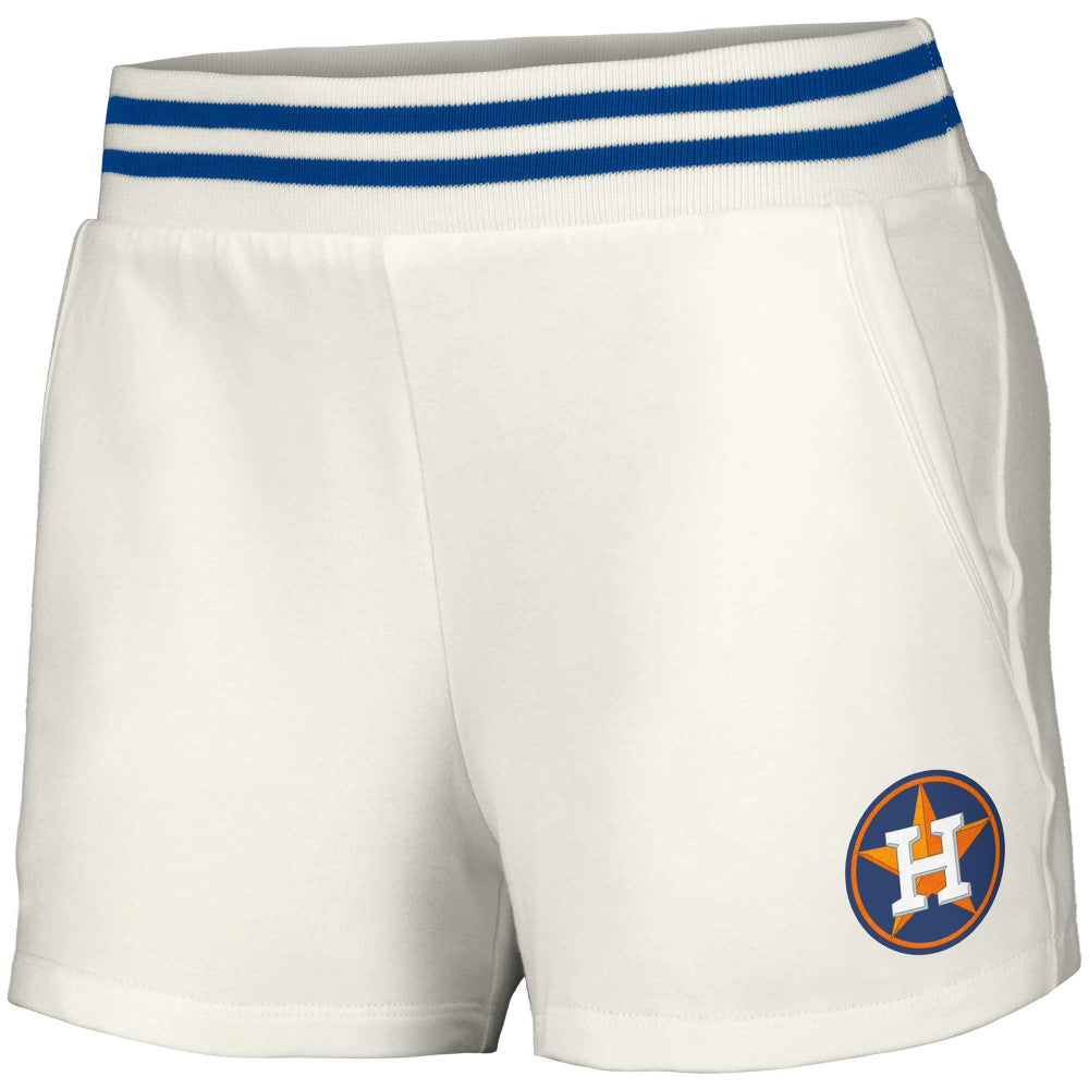 Houston Astros Lusso Women's Maeg Tri-Blend Pocket Shorts | MLB Sale