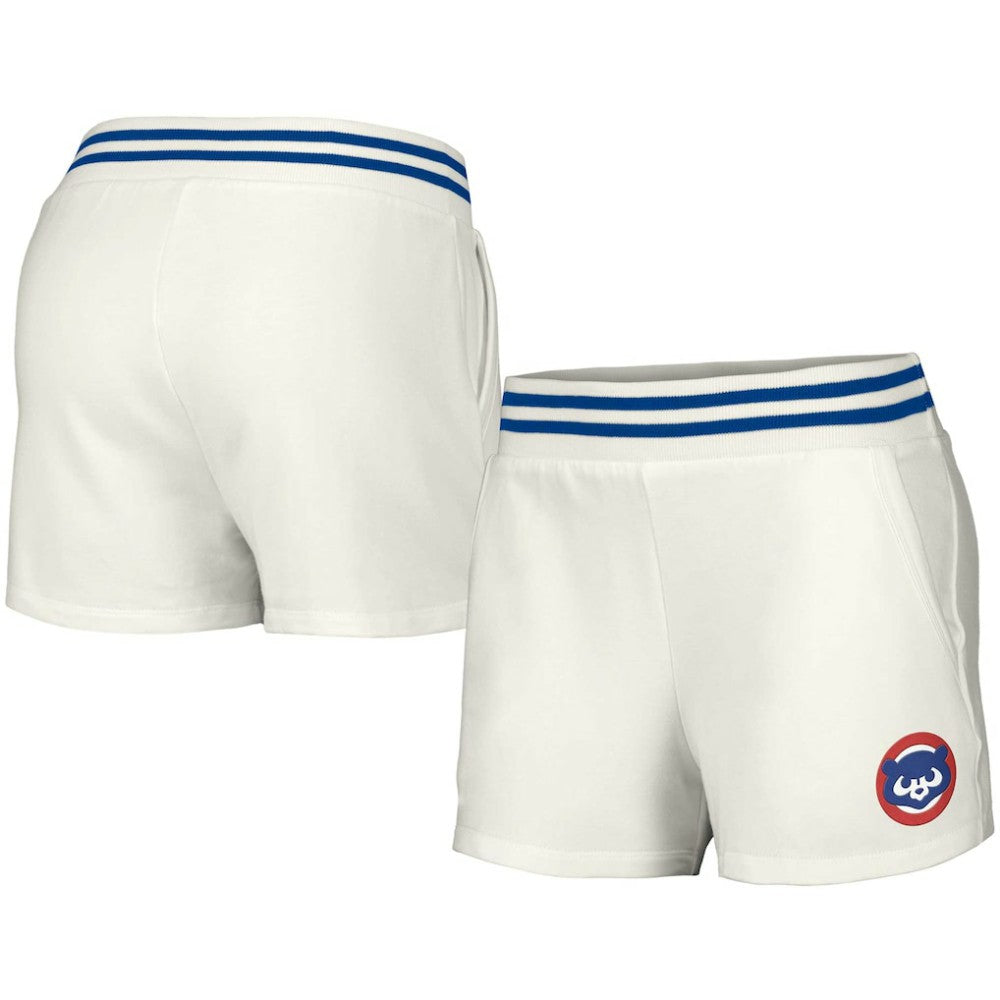 Chicago Cubs Lusso Women's Maeg Tri-Blend Pocket Shorts | MLB For sale