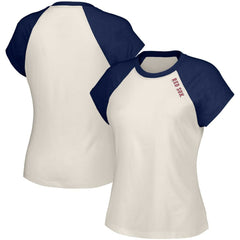 Boston Red Sox Lusso Women's Nikki Raglan T-Shirt | MLB Outlet