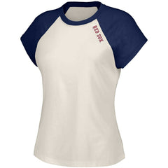 Boston Red Sox Lusso Women's Nikki Raglan T-Shirt | MLB Outlet