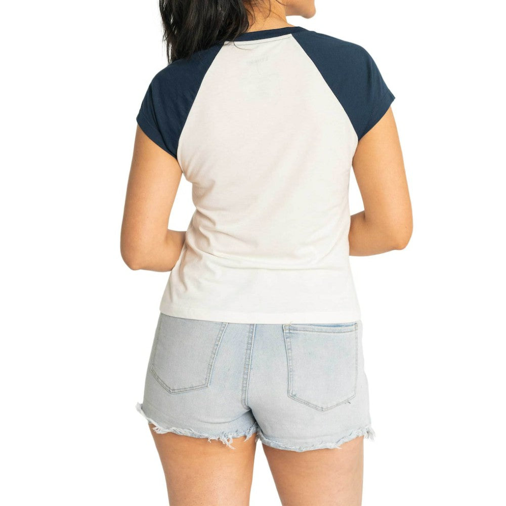 Boston Red Sox Lusso Women's Nikki Raglan T-Shirt | MLB Outlet