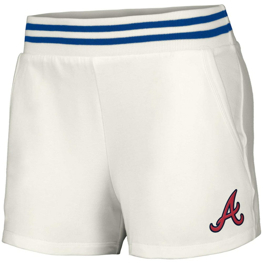 Atlanta Braves Lusso Women's Maeg Tri-Blend Pocket Shorts | MLB Sale