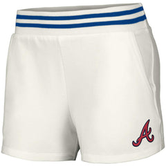 Atlanta Braves Lusso Women's Maeg Tri-Blend Pocket Shorts | MLB Sale