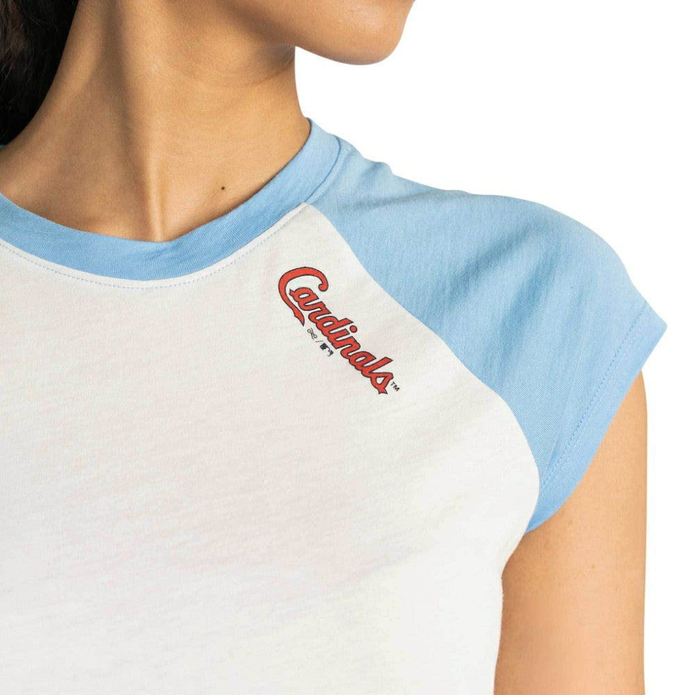 St. Louis Cardinals Lusso Women's Nikki Raglan T-Shirt | MLB Shop