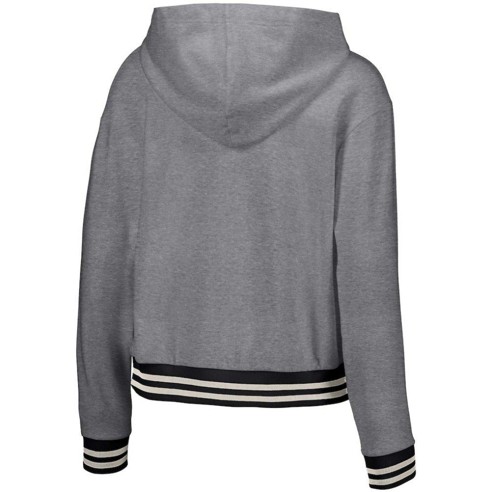 San Francisco Giants Lusso Women's Magnolia Tri-Blend Quarter-Zip Hoodie | MLB US