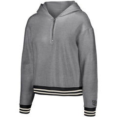 San Diego Padres Lusso Women's Magnolia Tri-Blend Quarter-Zip Hoodie | MLB New