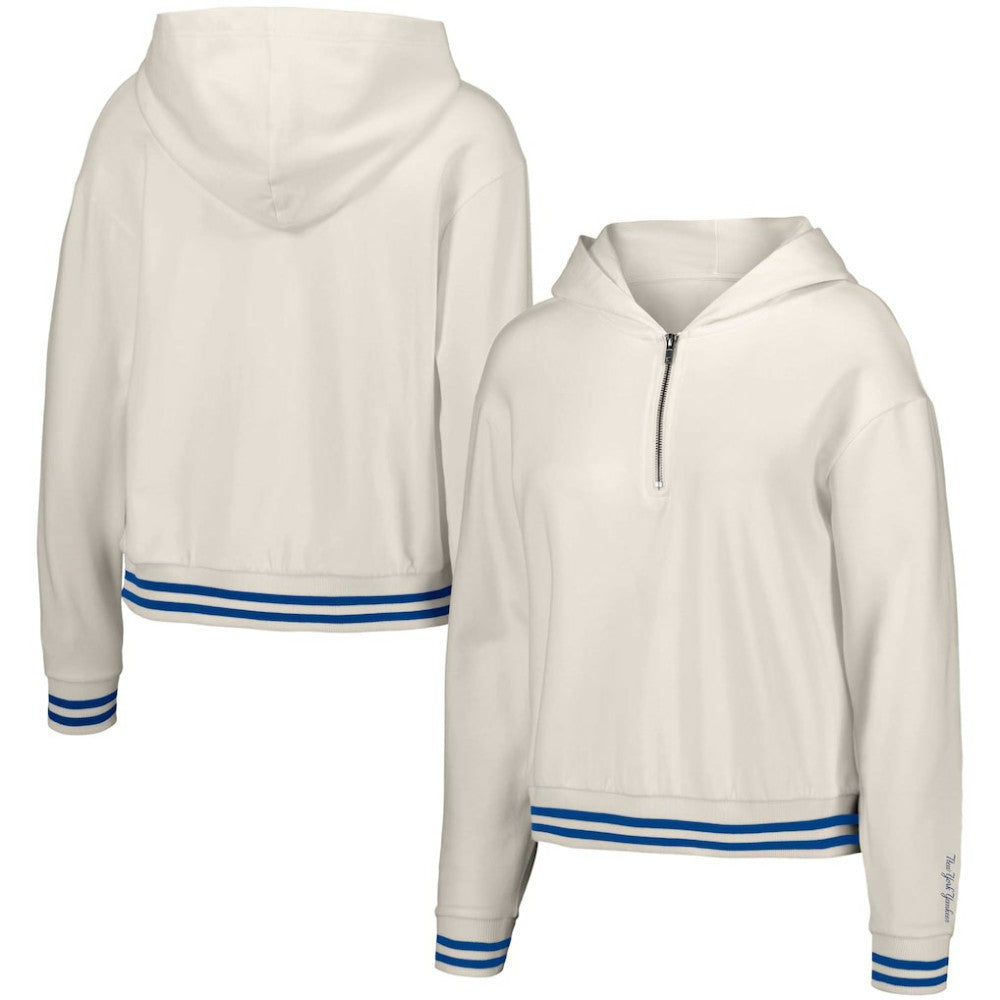 New York Yankees Lusso Women's Magnolia Tri-Blend Quarter-Zip Hoodie | MLB US