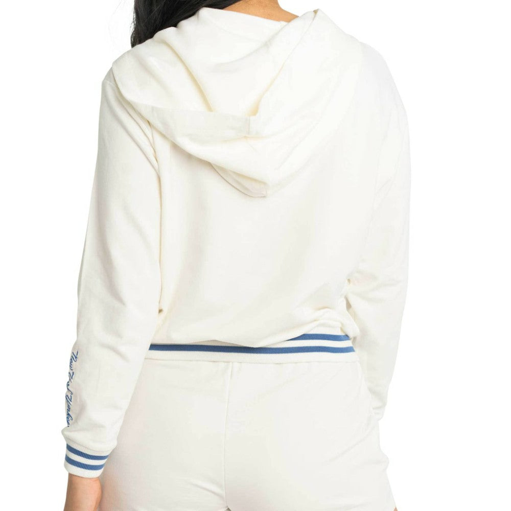New York Yankees Lusso Women's Magnolia Tri-Blend Quarter-Zip Hoodie | MLB US