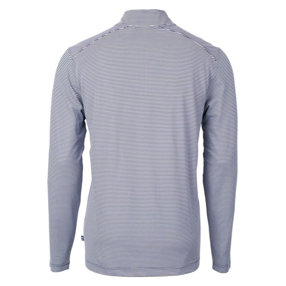 Minnesota Twins Cutter & Buck Virtue Eco Pique Micro Stripe Recycled Quarter-Zip Pullover Top | MLB On Sale