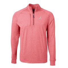 Atlanta Braves Cutter & Buck Adapt Eco Knit Stretch Recycled Quarter-Zip Pullover Top | MLB US
