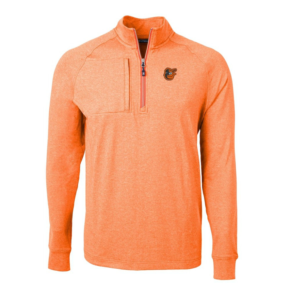 Baltimore Orioles Cutter & Buck Adapt Eco Knit Stretch Recycled Quarter-Zip Pullover Top | MLB Discount