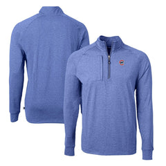 Chicago Cubs Cutter & Buck Adapt Eco Knit Stretch Recycled Quarter-Zip Pullover Top | MLB Discount