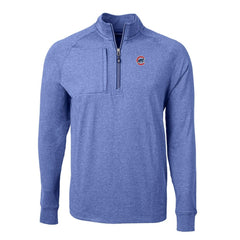 Chicago Cubs Cutter & Buck Adapt Eco Knit Stretch Recycled Quarter-Zip Pullover Top | MLB Discount