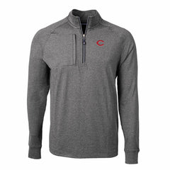 Cincinnati Reds Cutter & Buck Adapt Eco Knit Stretch Recycled Quarter-Zip Pullover Top | MLB Online
