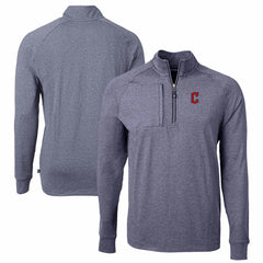 Cleveland Guardians Cutter & Buck Adapt Eco Knit Stretch Recycled Quarter-Zip Pullover Top | MLB For sale