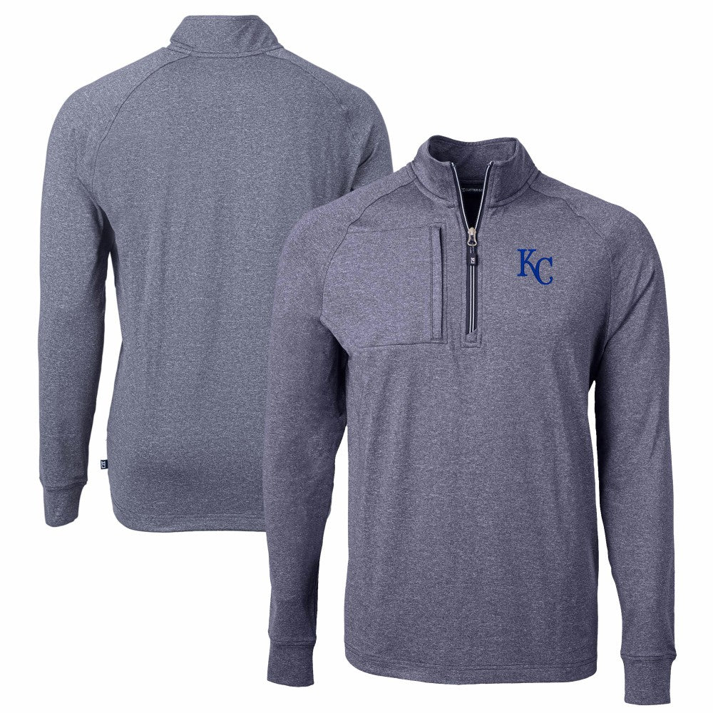 Kansas City Royals Cutter & Buck Adapt Eco Knit Stretch Recycled Quarter-Zip Pullover Top | MLB US