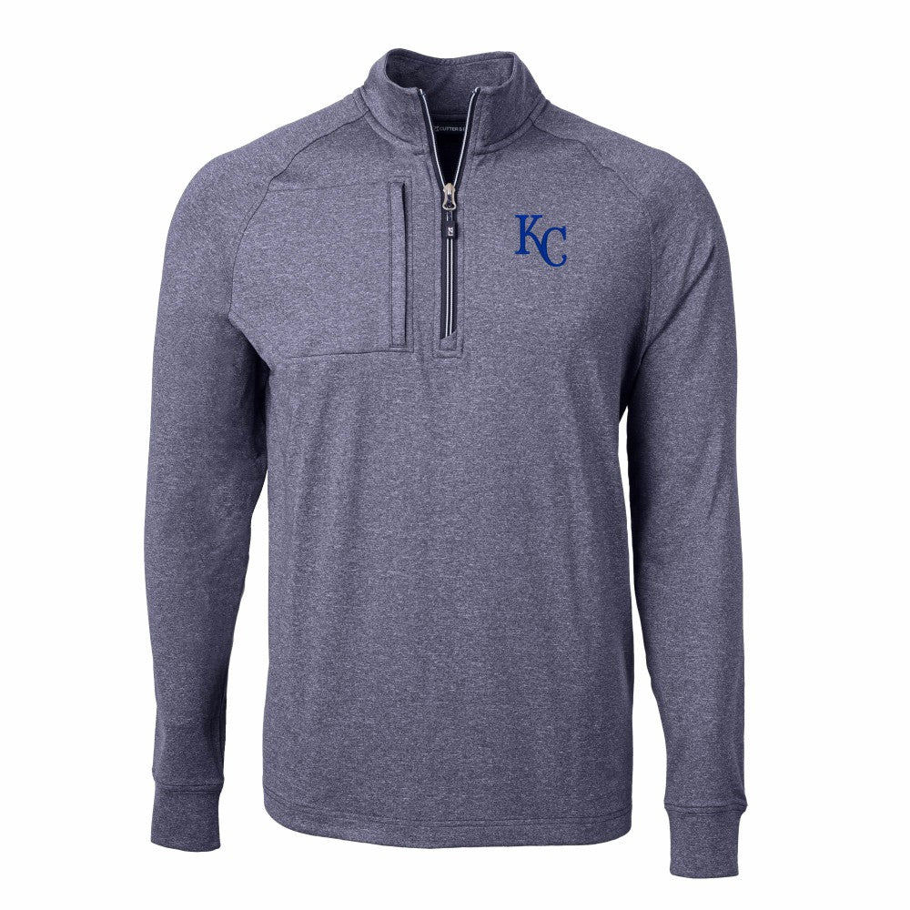 Kansas City Royals Cutter & Buck Adapt Eco Knit Stretch Recycled Quarter-Zip Pullover Top | MLB US