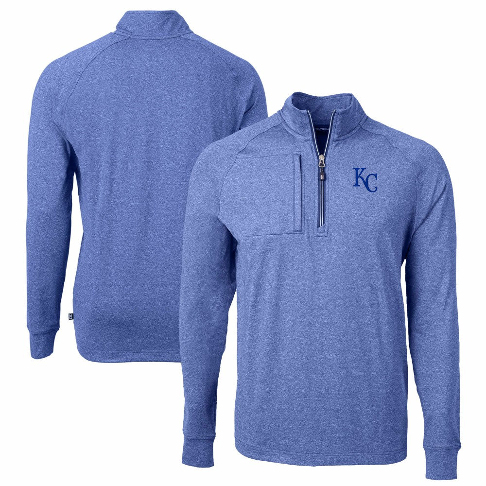 Kansas City Royals Cutter & Buck Adapt Eco Knit Stretch Recycled Quarter-Zip Pullover Top | MLB For sale