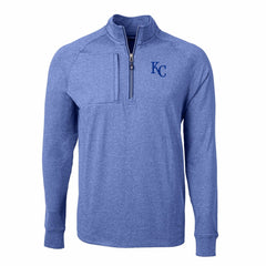Kansas City Royals Cutter & Buck Adapt Eco Knit Stretch Recycled Quarter-Zip Pullover Top | MLB For sale