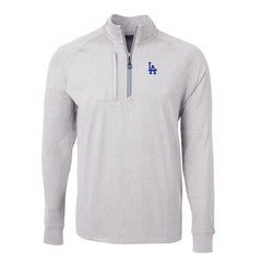 Los Angeles Dodgers Cutter & Buck Adapt Eco Knit Stretch Recycled Quarter-Zip Pullover Top | MLB Online