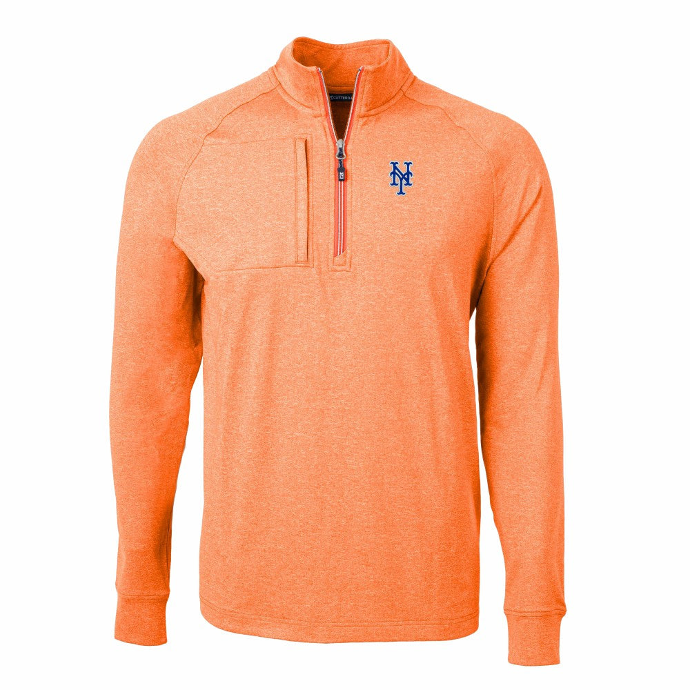 New York Mets Cutter & Buck Adapt Eco Knit Stretch Recycled Quarter-Zip Pullover Top | MLB US