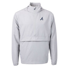 Atlanta Braves Cutter & Buck Charter Eco Recycled Half-Zip Anorak Jacket | MLB On Sale