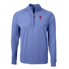 Philadelphia Phillies Cutter & Buck Adapt Eco Knit Stretch Recycled Quarter-Zip Pullover Top | MLB Online
