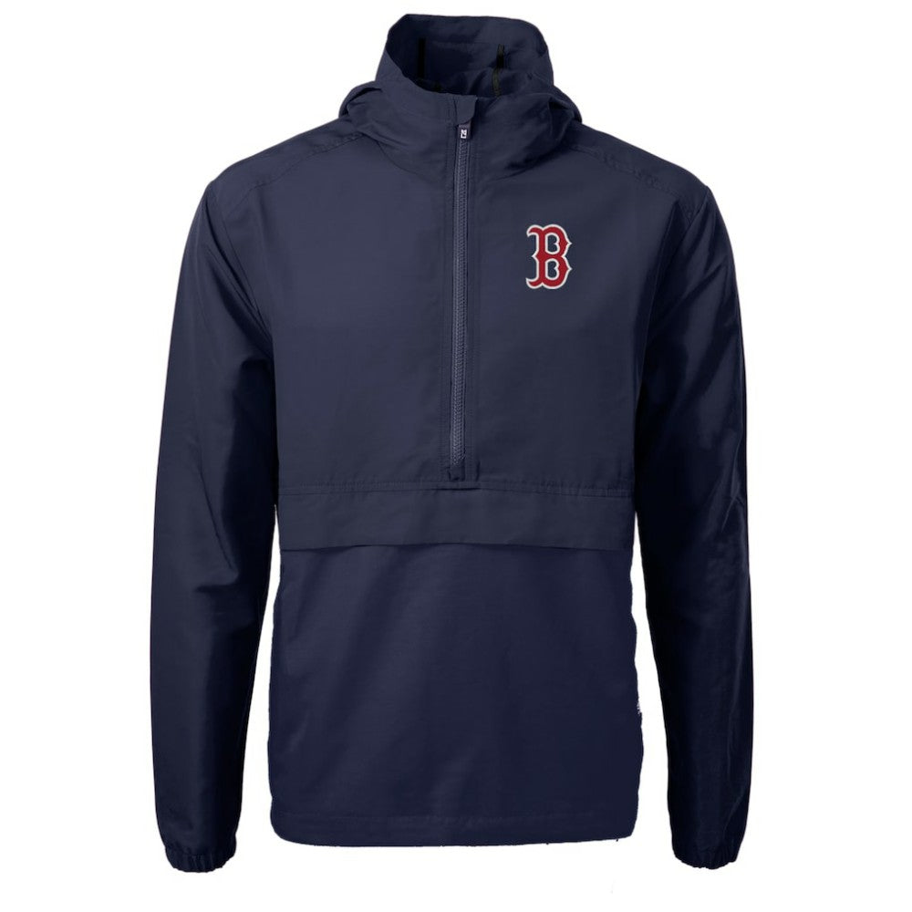 Boston Red Sox Cutter & Buck Charter Eco Recycled Half-Zip Anorak Jacket | MLB On Sale