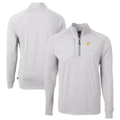 Pittsburgh Pirates Cutter & Buck Adapt Eco Knit Stretch Recycled Quarter-Zip Pullover Top | MLB Discount