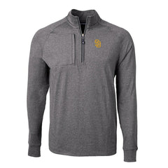 San Diego Padres Cutter & Buck Adapt Eco Knit Stretch Recycled Quarter-Zip Pullover Top | MLB Discount
