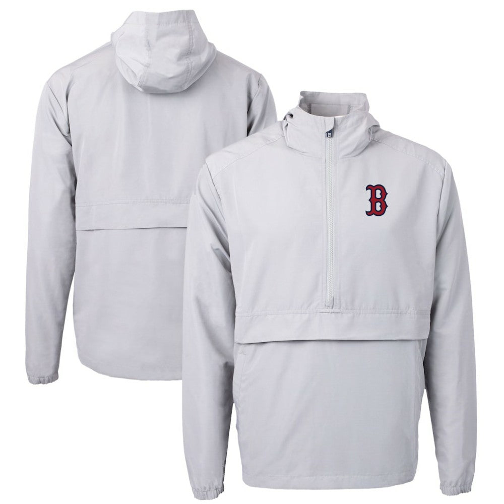 Boston Red Sox Cutter & Buck Charter Eco Recycled Half-Zip Anorak Jacket | MLB Online