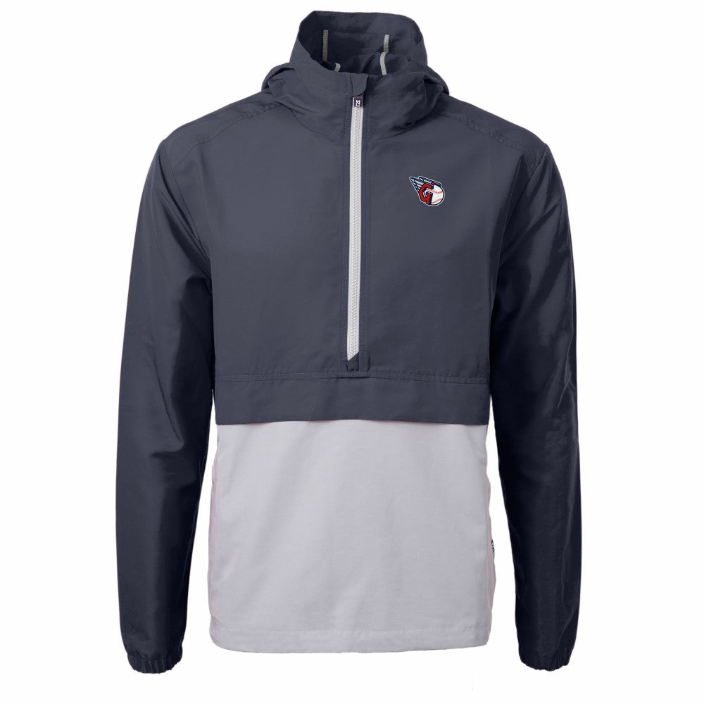 Cleveland Guardians Cutter & Buck Charter Eco Recycled Half-Zip Anorak Jacket | MLB Discount
