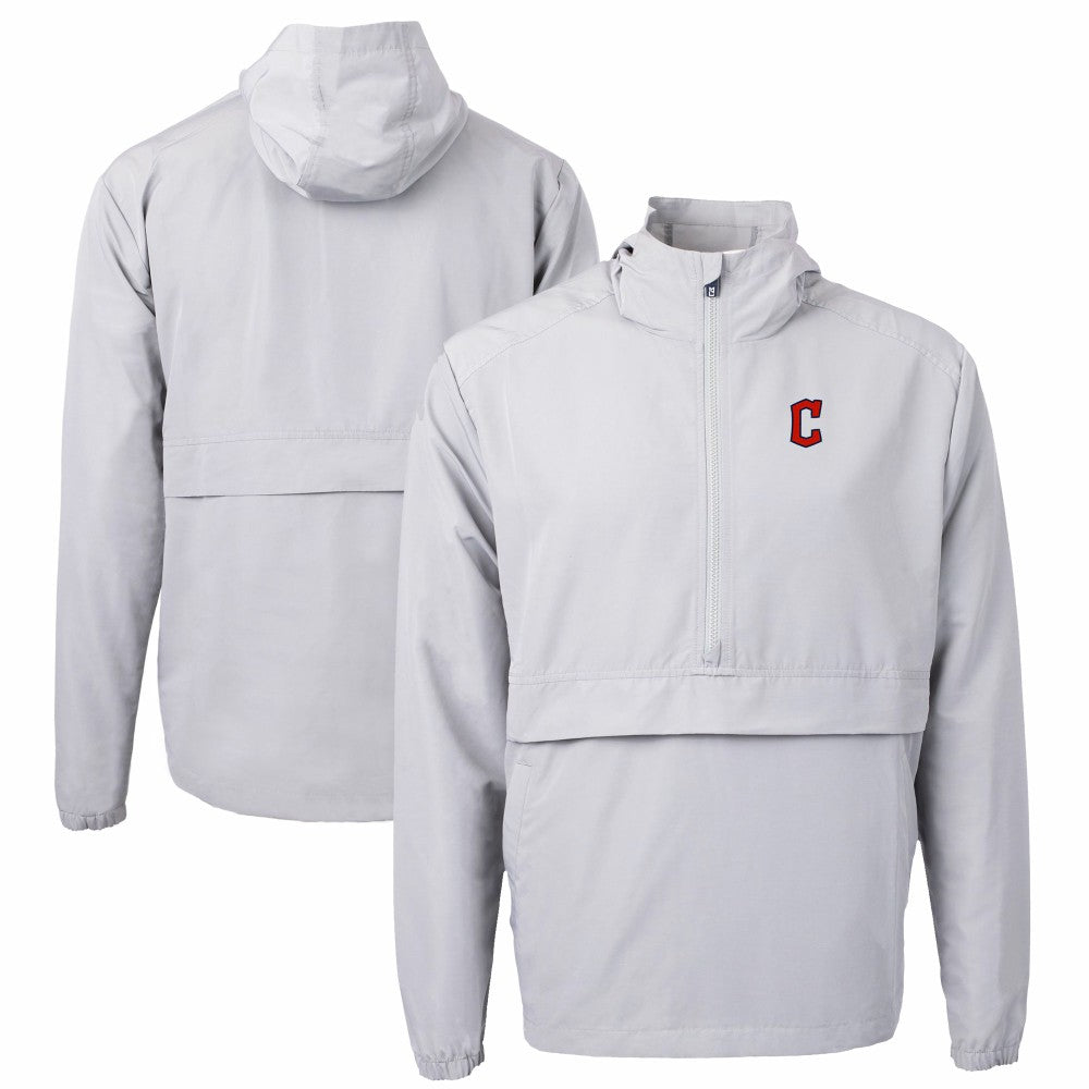 Cleveland Guardians Cutter & Buck Charter Eco Recycled Half-Zip Anorak Jacket | MLB On Sale