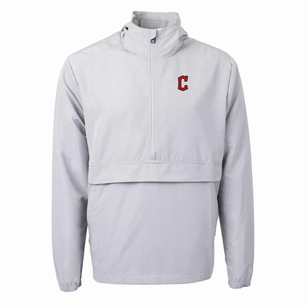 Cleveland Guardians Cutter & Buck Charter Eco Recycled Half-Zip Anorak Jacket | MLB On Sale