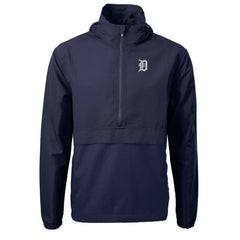 Detroit Tigers Cutter & Buck Charter Eco Recycled Half-Zip Anorak Jacket | MLB Shop