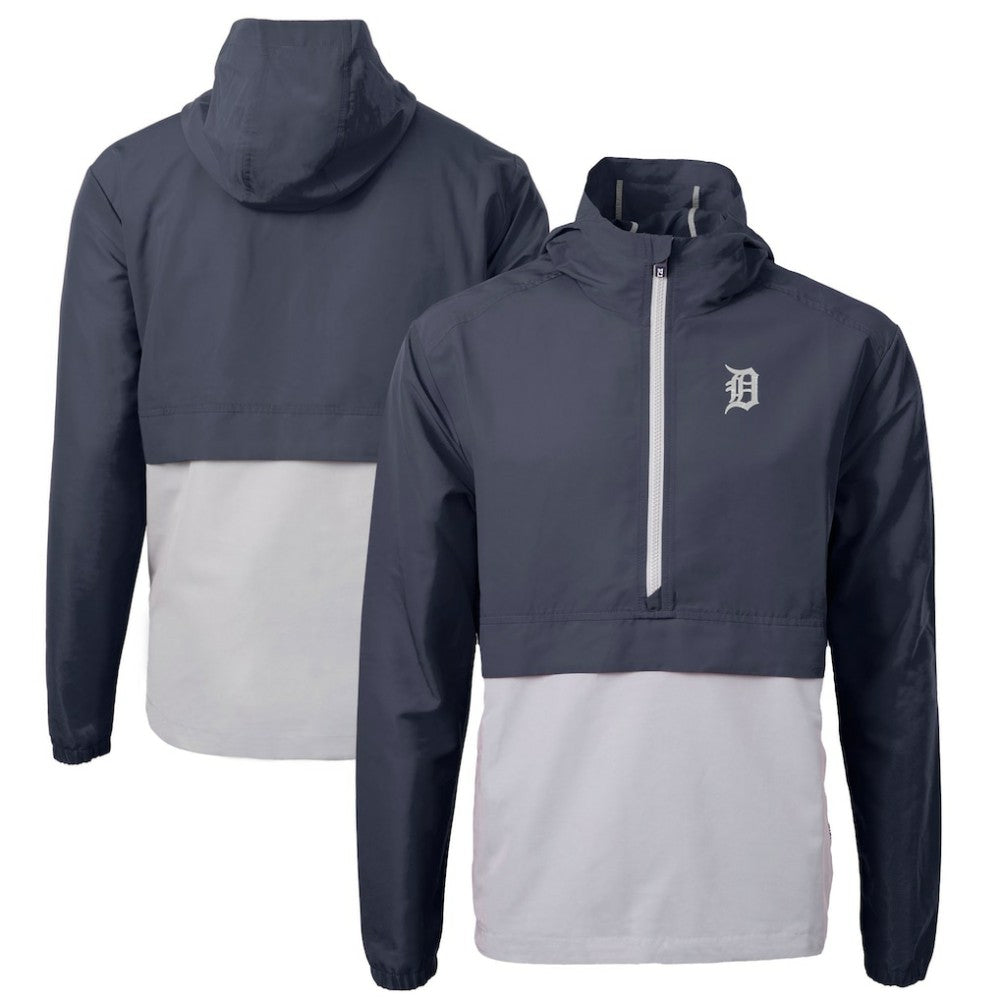 Detroit Tigers Cutter & Buck Charter Eco Recycled Half-Zip Anorak Jacket | MLB Discount