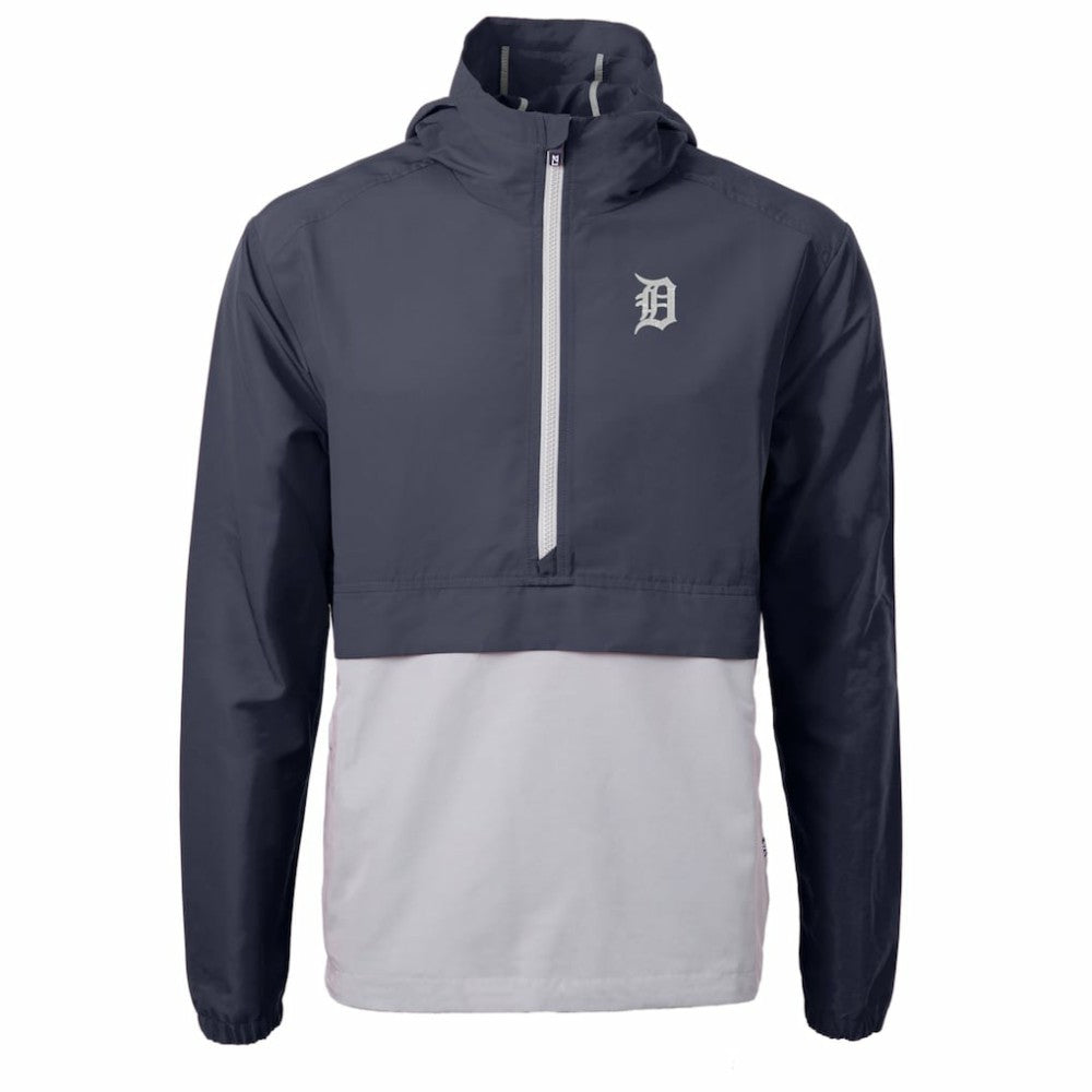 Detroit Tigers Cutter & Buck Charter Eco Recycled Half-Zip Anorak Jacket | MLB Discount