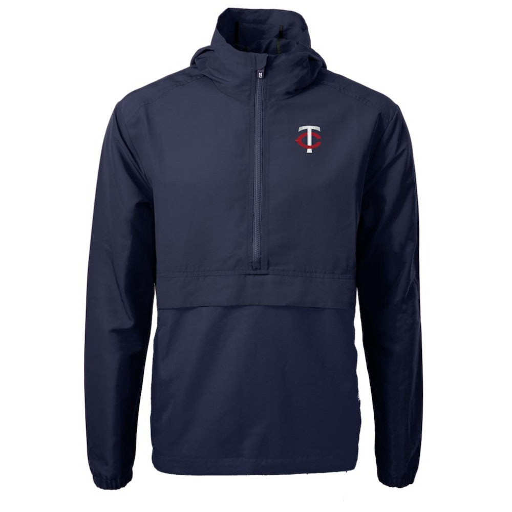 Minnesota Twins Cutter & Buck Charter Eco Recycled Half-Zip Anorak Jacket | MLB New