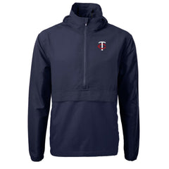 Minnesota Twins Cutter & Buck Charter Eco Recycled Half-Zip Anorak Jacket | MLB New
