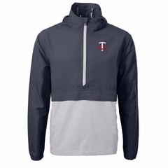 Minnesota Twins Cutter & Buck Charter Eco Recycled Half-Zip Anorak Jacket | MLB Shop