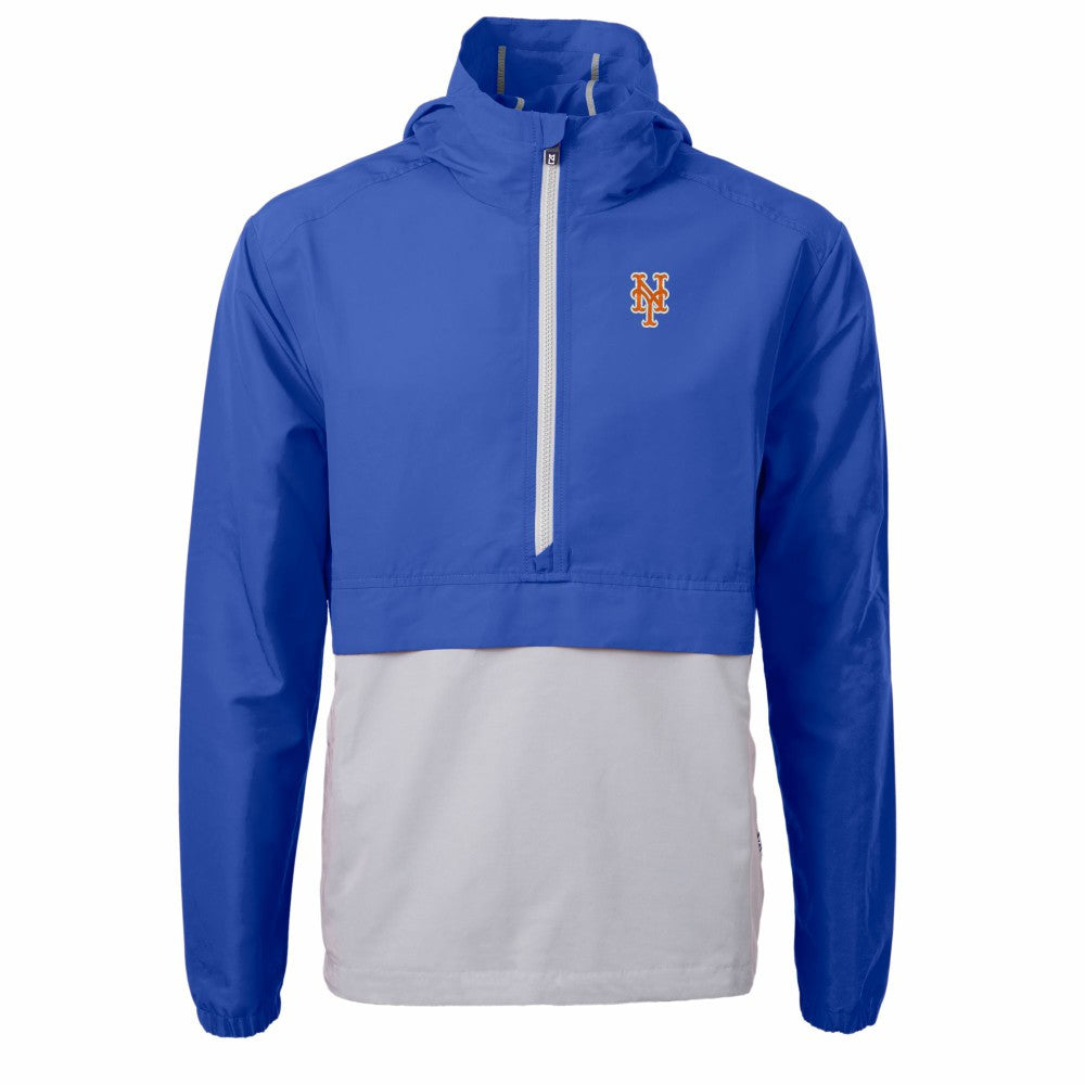 New York Mets Cutter & Buck Charter Eco Recycled Half-Zip Anorak Jacket | MLB Online