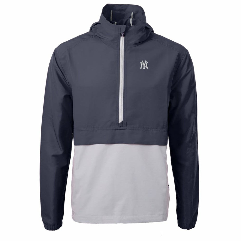 New York Yankees Cutter & Buck Charter Eco Recycled Half-Zip Anorak Jacket | MLB Discount