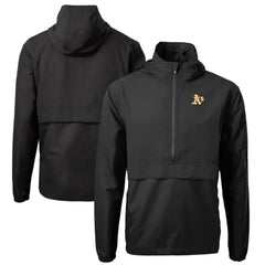 Athletics Cutter & Buck Charter Eco Recycled Half-Zip Anorak Jacket | MLB Outlet