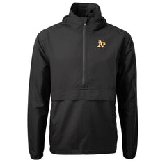 Athletics Cutter & Buck Charter Eco Recycled Half-Zip Anorak Jacket | MLB Outlet