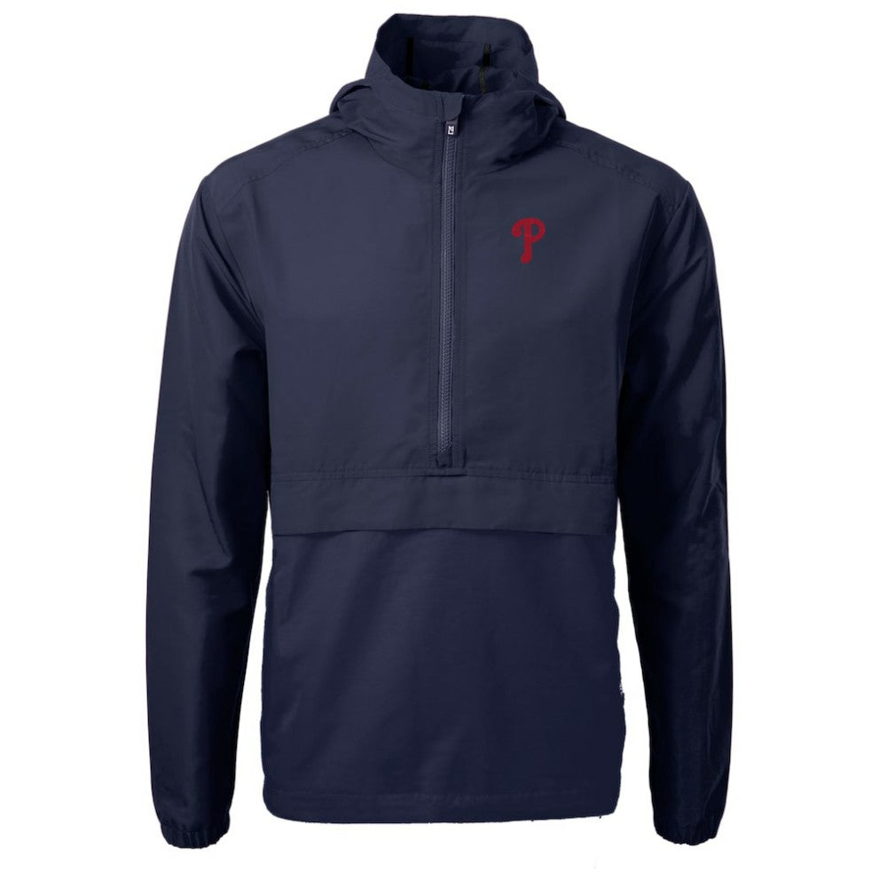 Philadelphia Phillies Cutter & Buck Charter Eco Recycled Half-Zip Anorak Jacket | MLB New