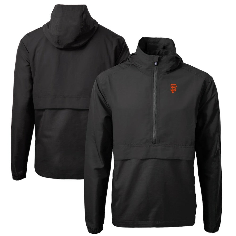 San Francisco Giants Cutter & Buck Charter Eco Recycled Half-Zip Anorak Jacket | MLB Shop